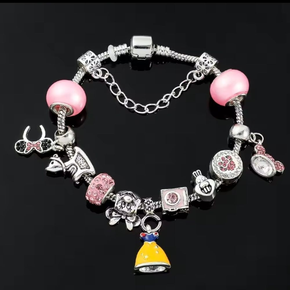 Disney Snow White & Minnie Mouse Charm Bracelet